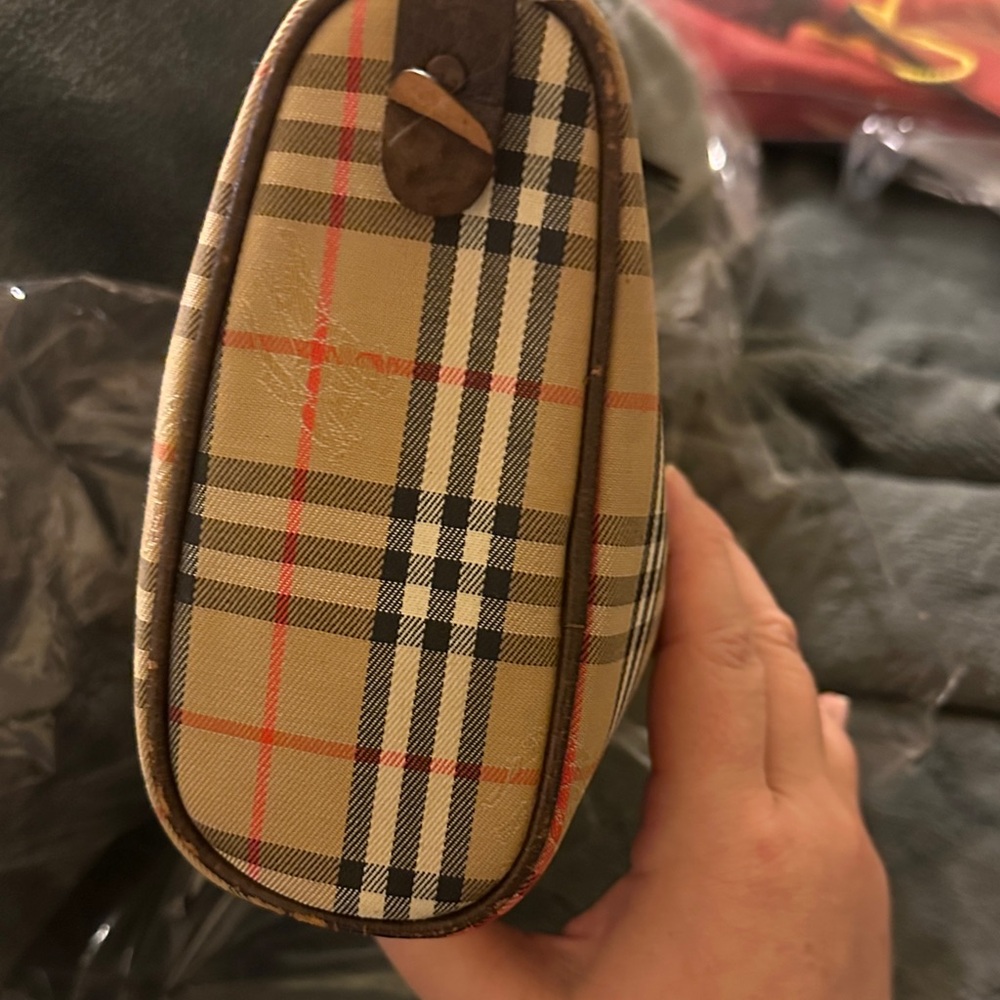 Authentic BURBERRY Haymarket Check Canvas Clutch/Pochette Bag - Picture 6 of 9